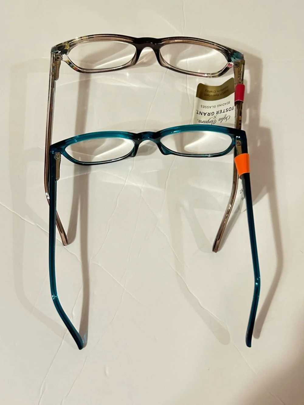 Sofia Vergara Foster Grant Reading Glasses +2.50 Womens Blue Frame New Case